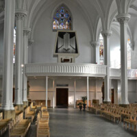 St. Peter Cleveland - Catholic Church in Downtown Cleveland, Ohio was painted by Paint Medics Inc. Painter serving the Northeast Ohio with professional painting, refinishing and wood staining services