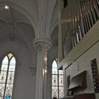 St. Peter Cleveland - Catholic Church in Downtown Cleveland, Ohio was painted by Paint Medics Inc. Painter serving the Northeast Ohio with professional painting, refinishing and wood staining services