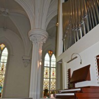 St. Peter Cleveland - Catholic Church in Downtown Cleveland, Ohio was painted by Paint Medics Inc. Painter serving the Northeast Ohio with professional painting, refinishing and wood staining services