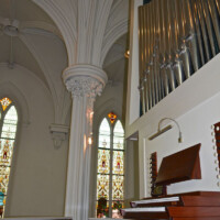 St. Peter Cleveland - Catholic Church in Downtown Cleveland, Ohio was painted by Paint Medics Inc. Painter serving the Northeast Ohio with professional painting, refinishing and wood staining services