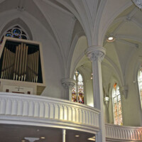 St. Peter Cleveland - Catholic Church in Downtown Cleveland, Ohio was painted by Paint Medics Inc. Painter serving the Northeast Ohio with professional painting, refinishing and wood staining services